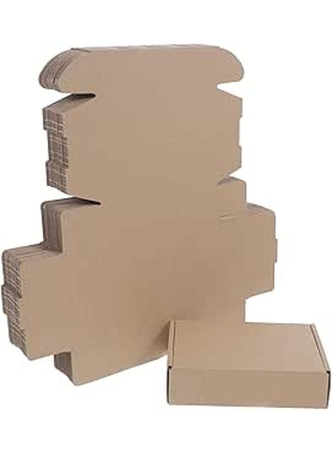 Triple Layer Kraft Corrugated Shipping Boxes 150x100x40mm 25 Pack for Mailing Storage - Image 1
