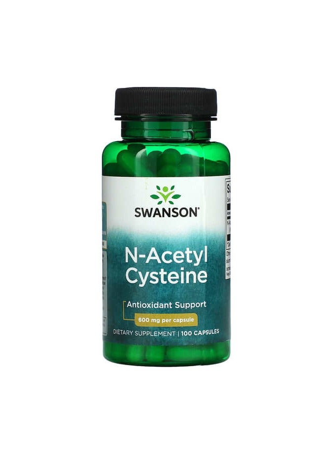 N-Acetyl Cysteine, Antioxidant Support, 600 mg, 100 Capsules