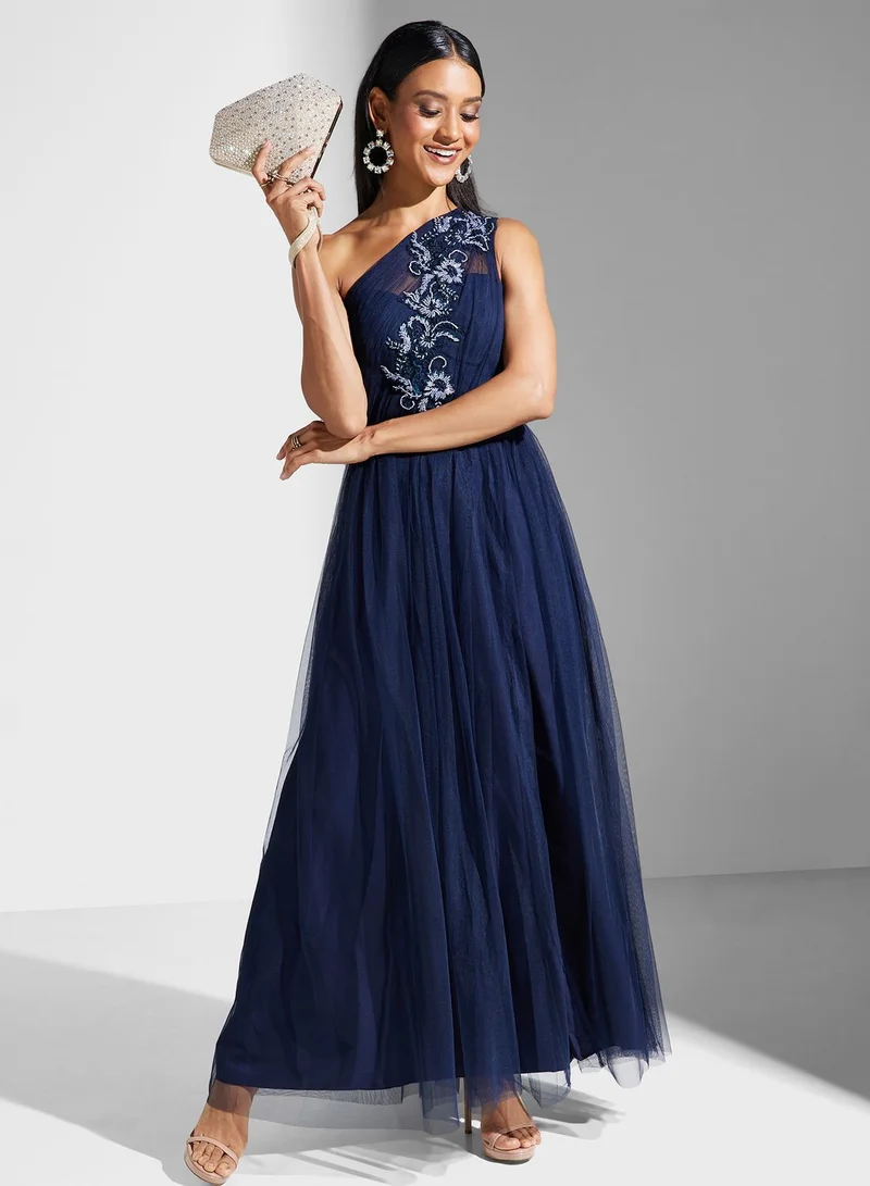 Maya Floral Applique Dress