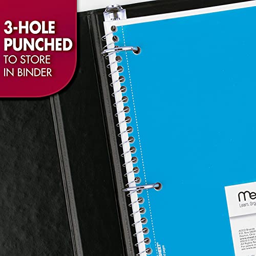 Mead Spiral Notebook, 12 Pack, 1 Subject, Wide Ruled Paper, 7-1/2" x 10-1/2", 70 Sheets per Notebook, Colors Will Vary (930202-ECM25) - Image 5