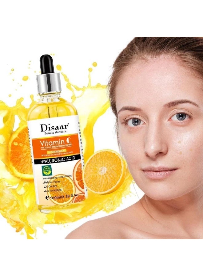 Disaar Disaar Skincare & Beauty Set – 5-Piece Face Care Kit with Vitamin C Serum, Moisturizer & Hydrating Treatments  - Image 2