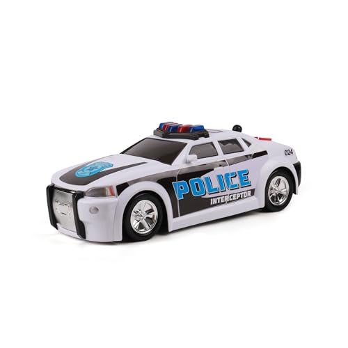 Mighty Fleet Mighty Motorized Police Cruiser Toy Police Car Realistic Lights Sounds Motorized Feature Ages 3 and Up - Image 1