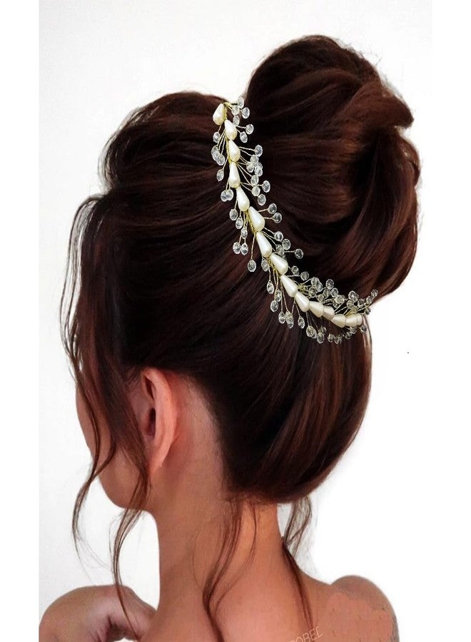 Ansh Attractive Artificial Metal White Stones with Golden Beads Hair Pins/Clips/Juda Pins | Hair Accessories for Women & Girls (Combo Pack of 2493 & 2531) - Image 3