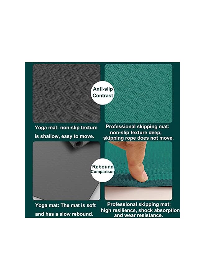 PROMASS Yoga Mat Jumping Exercise Mat Sound Insulation Anti-Vibration Sports Fitness Mat Non-Slip Thick Mat Home Silent Jump Rope Cushioning Mat - Image 5