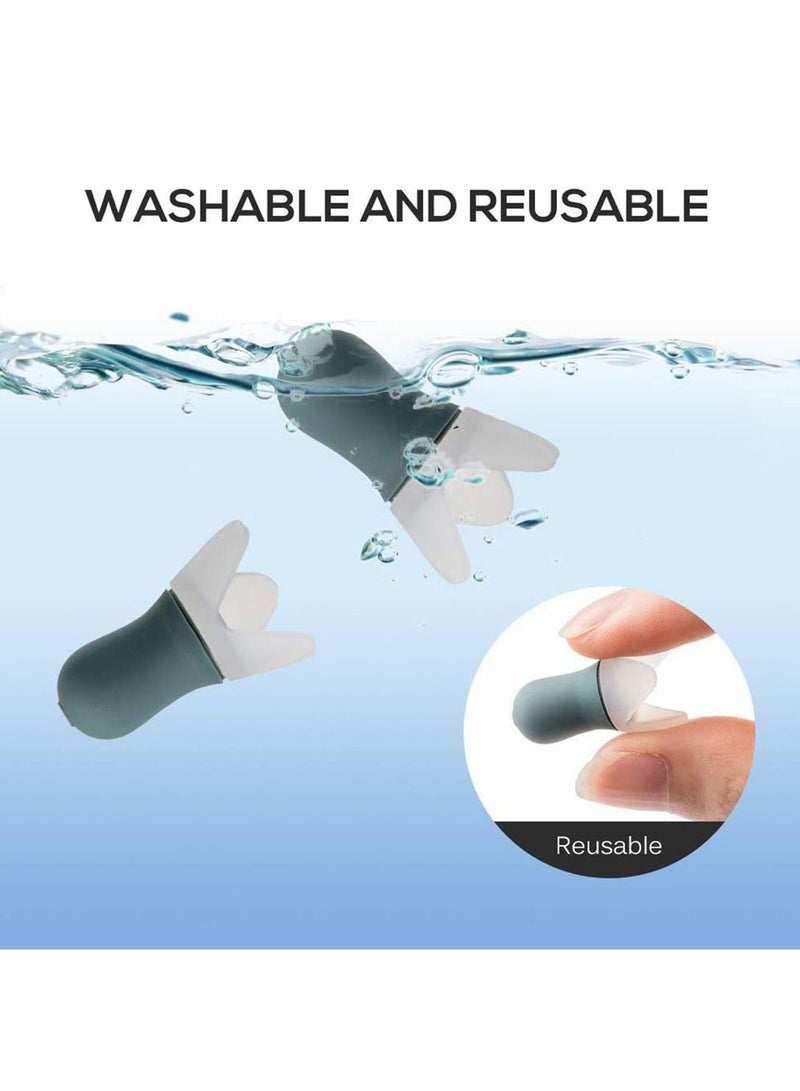 Y&D Noise Cancelling Ear Plugs Reusable with Storage Case for Sleeping Snoring, Swimming Flight Business Trip 8 Pcs - Image 3