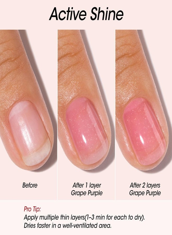 Gellen Pro Bio Active Glow Nail Polish One Step Ridge Filler Nails Concealer & Strengthener with Hexanal B5 Calcium & Grape Seeds Oil for Healthier Nails, Ultra-Glowy Shine, Vegan & Cruelty-free - Image 5
