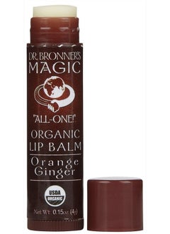 Dr. Bronner's Dr. Bronners Organic Orange Ginger Lip Balm, 0.15 OZ  - Image 1