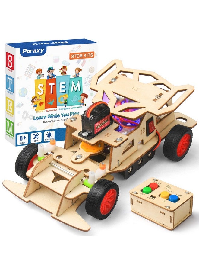 بوراكسي مجموعات جذعية للأطفال من سن 8 إلى 10 سنوات، بناء نموذج سيارة تحكم عن بعد، ألغاز خشبية ثلاثية الأبعاد، ألعاب للأطفال من سن 8 إلى 13 سنة، مشاريع تعليمية علمية وحرفية، هدايا للأولاد والبنات المراهقين من سن 8 إلى 10 سنوات - Image 1