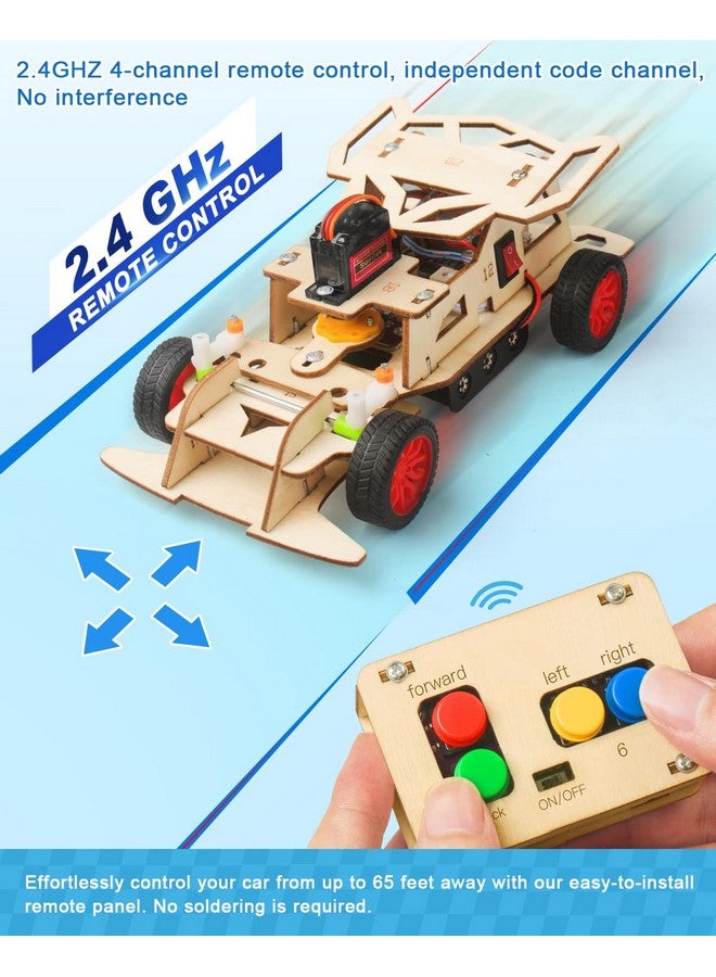 بوراكسي مجموعات جذعية للأطفال من سن 8 إلى 10 سنوات، بناء نموذج سيارة تحكم عن بعد، ألغاز خشبية ثلاثية الأبعاد، ألعاب للأطفال من سن 8 إلى 13 سنة، مشاريع تعليمية علمية وحرفية، هدايا للأولاد والبنات المراهقين من سن 8 إلى 10 سنوات - Image 4