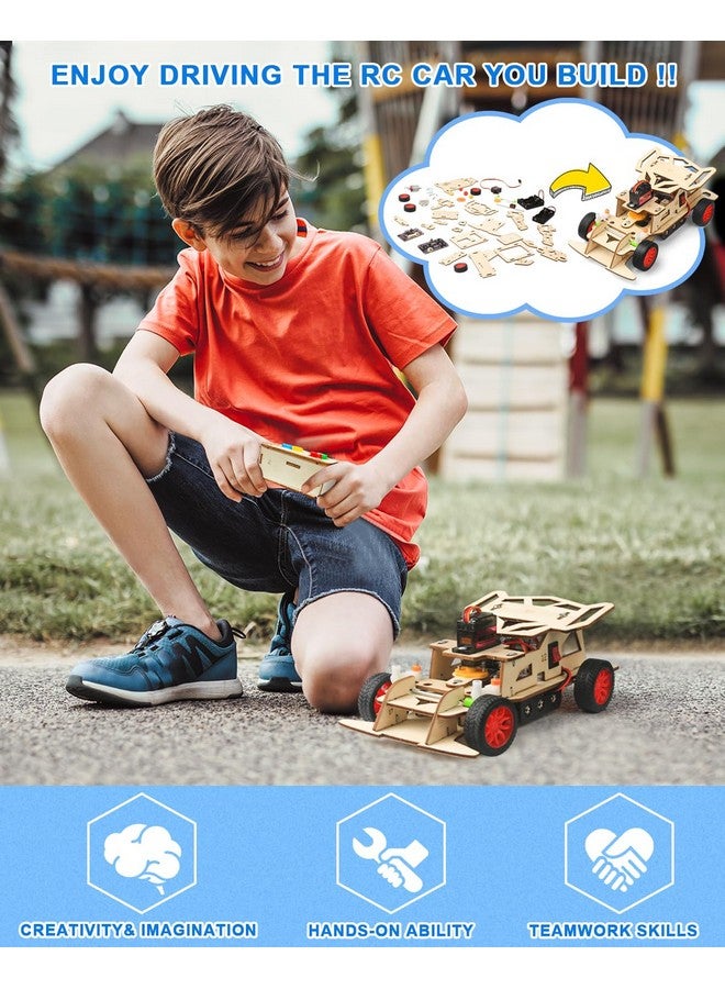 بوراكسي مجموعات جذعية للأطفال من سن 8 إلى 10 سنوات، بناء نموذج سيارة تحكم عن بعد، ألغاز خشبية ثلاثية الأبعاد، ألعاب للأطفال من سن 8 إلى 13 سنة، مشاريع تعليمية علمية وحرفية، هدايا للأولاد والبنات المراهقين من سن 8 إلى 10 سنوات - Image 2