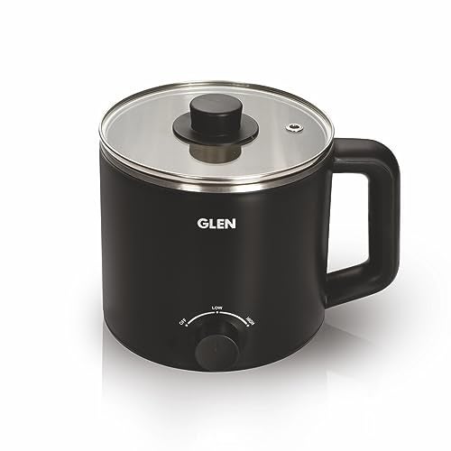 Glen Multicooker Electric Kettle Multipurpose 1.5 Litre, 600W, Cook & Boil, Egg Boiler, Auto Shut-off, 2 Heat Settings - Silver & Black (9016 EX) - Image 2