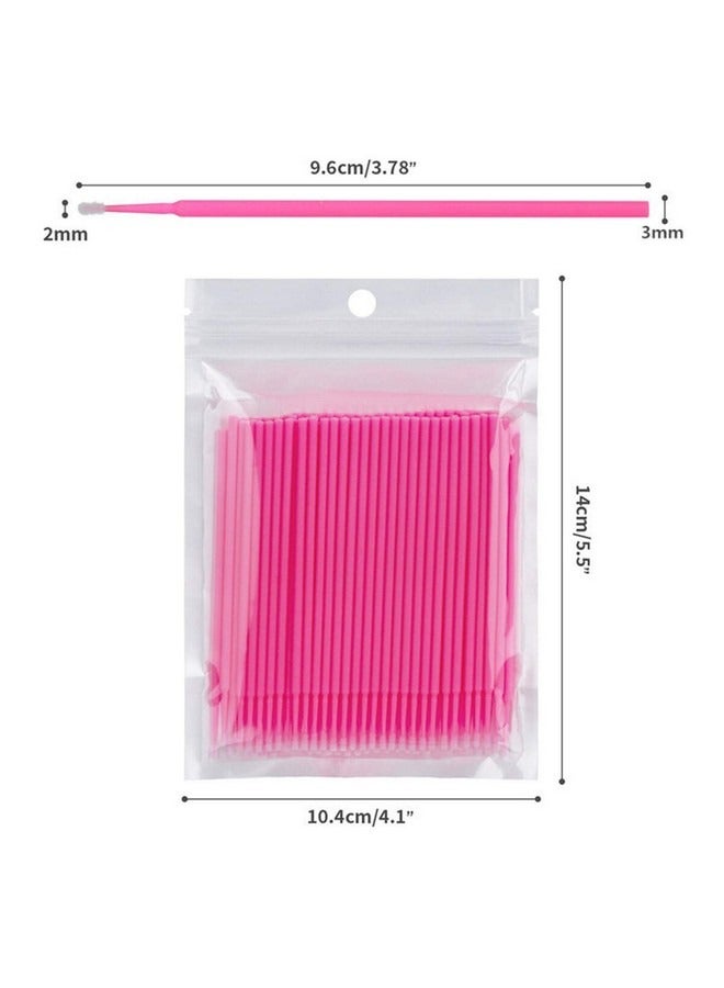 Beauenty 400 Pcs Micro Brush, Micro Swabs for Eyelash Extension, Disposable Micro Applicator Brush Micro Eyelash Swabs Multi-colored(Head Diameter: 2.0mm) - Image 2