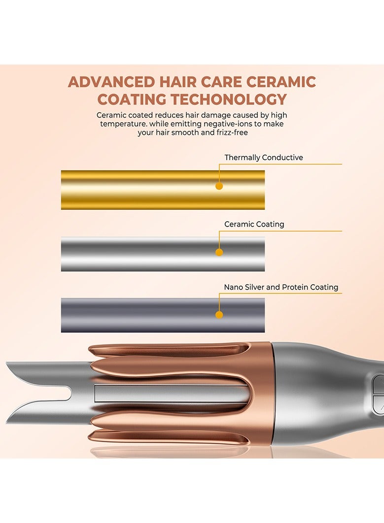 عام مكواك شعر آلي للاستعمال في المنزل، يبلغ قطره 32 ممًا ويستطيع بسهولة إنشاء أنماط جذابة. يتبع معايير المملكة المتحدة. - Image 3