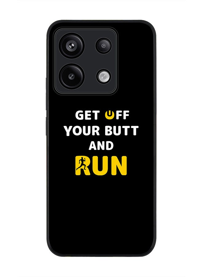 Stylizedd Rugged Black edge case for Poco X6 5G, Slim fit Soft Case Flexible Cover - Get off - Image 1