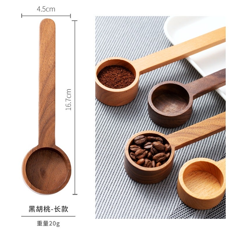 Black Walnut Coffee Scoop Wooden Measuring SpoonBlack walnut-long (PP bag) Black walnut-long (PP bag) 