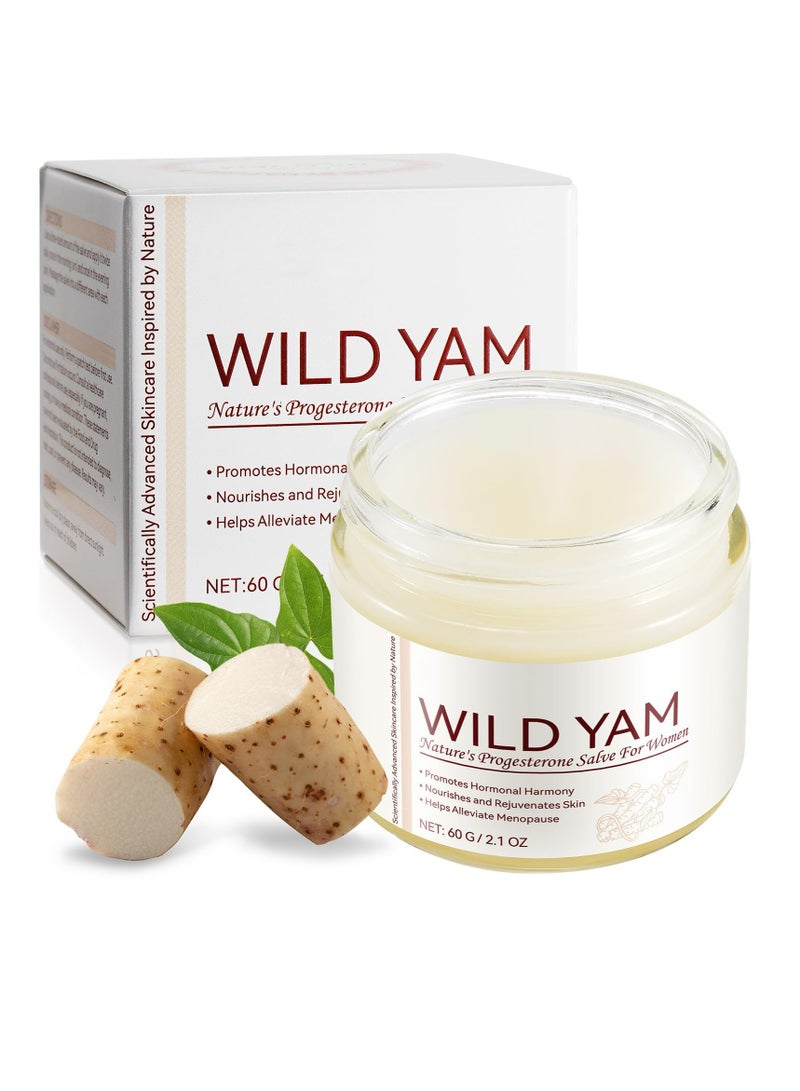 SOLARAE Wild Yam Cream - Hormone Balance For Women - Yam Cream Hormone Balancing, Anti Aging Face Cream - Natural Relief For Menopause, Organic Wild Yam Cream Botanical Balancing Body Moisturiser For Dry Skin - Image 1