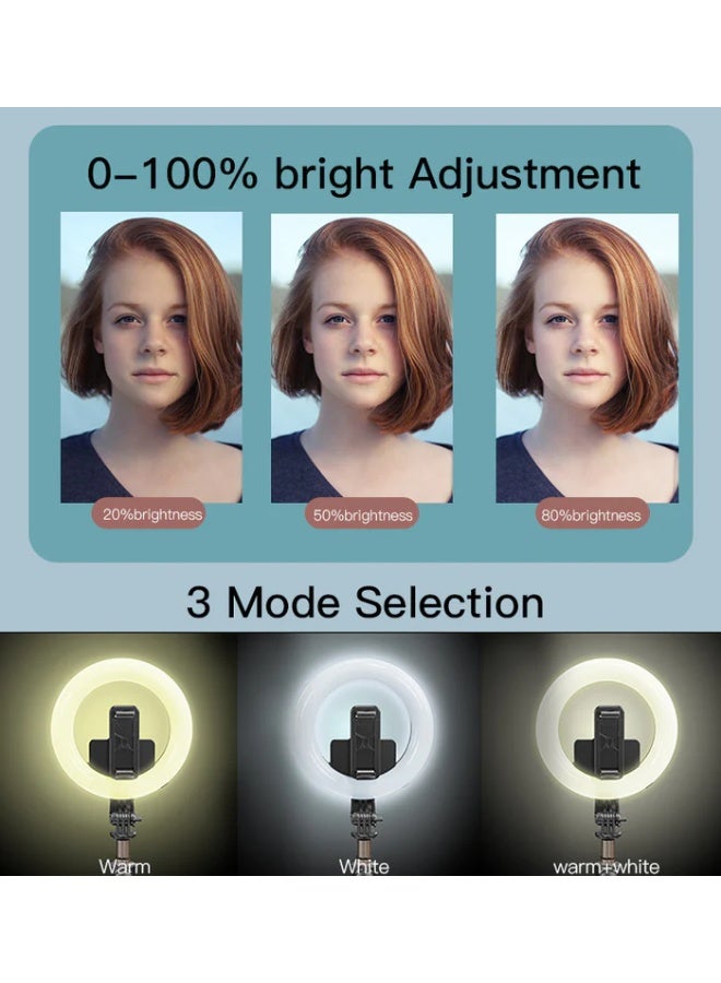 يسيدو عصا سيلفي SF12 محمولة من سبائك الألومنيوم قابلة للتعديل بـ 5 مستويات، مع حامل هاتف وحلقة إضاءة LED وحامل ثلاثي قابل للطي للتصوير، البث المباشر، والفيديو - Image 3