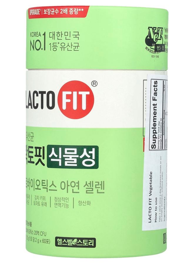 Lacto-fit Probiotics Vegetable  60 Sticks (2 g) Each - Image 2
