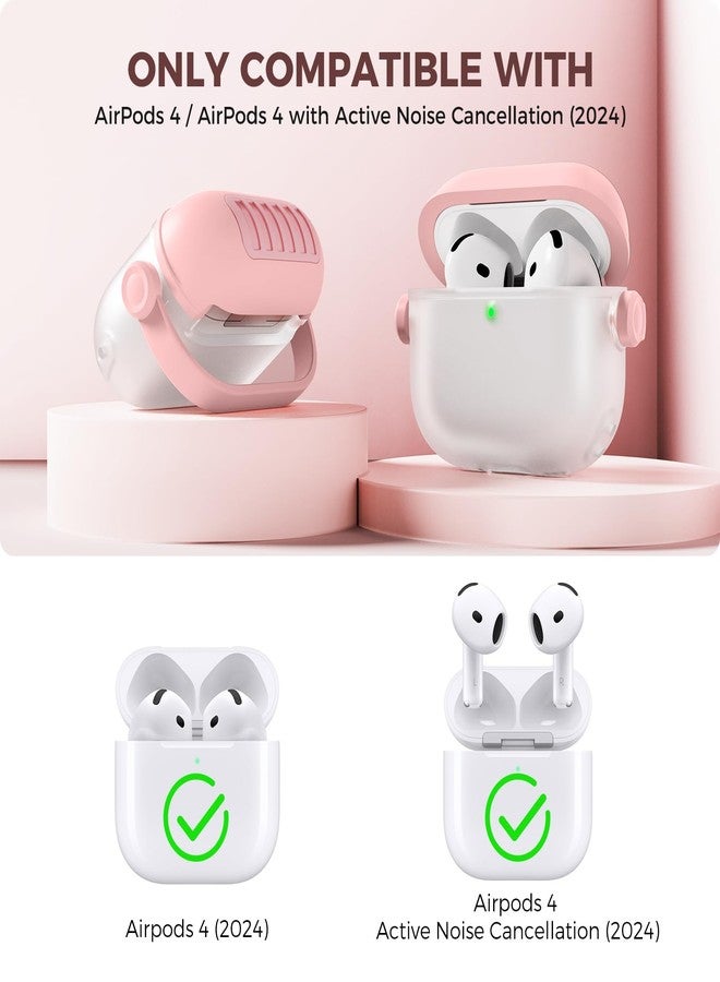 AhaStyle AirPods 4 Case Cover with Secure Lock Clip, Cute Music Headset Design for AirPods 4th Generation with Cleaning Kit Soft Silicone Protective Cover Skin for Apple AirPods 4 2024 Charging Case - Image 2