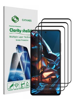 CATANES 3 Pack For Xiaomi Poco X5 Pro Screen Protector Scratch and Shatter Resistant Full Glue Back  - Image 1
