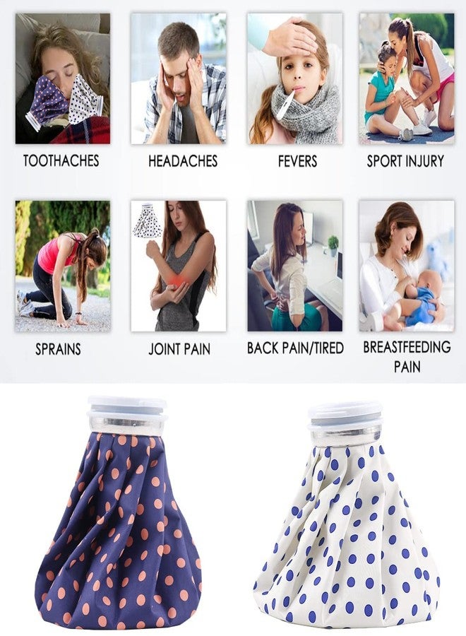 Zollyss Ice Bag Packs for Injuries, Hot & Cold Therapy, Teeth Pain Cold Pack, Hot and Cold Reusable Ice Bag, Hot Cold Therapy for Knee Leg Injury Headaches, Toothache (2-Pack, 9 Inch) - Image 2