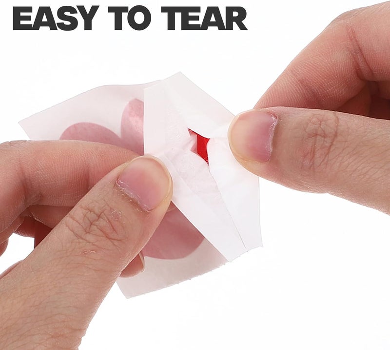 Heart-Shaped Small Adhesive Wound Patches 50pcs 34x27mm Breathable Self-Adhesive Bandages for Light Cuts Injured Care Emergency First Aid - Image 4