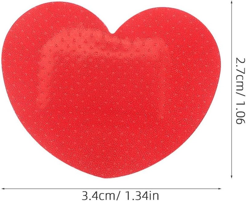 Heart-Shaped Small Adhesive Wound Patches 50pcs 34x27mm Breathable Self-Adhesive Bandages for Light Cuts Injured Care Emergency First Aid - Image 2