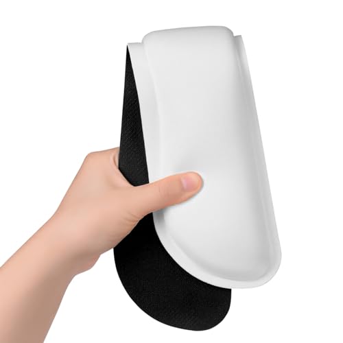 Dapesuom Enlarge Keyboard Wrist Rest, Cute Memory Foam Keyboard Wrist Cushion for Computer Desk Mats Support, Typing Pain Relief Ergonomic Mouse Pad Rests with Non-Slip Base for Gaming, Laptop, White - Image 3