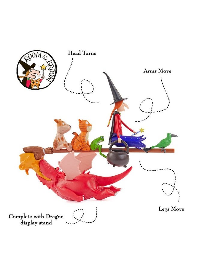 WOW! STUFF - Julia Donaldson The Room On The Broom Story Time Set | Collectable Articulated Character Action Figures | Official Toys And Gifts From The Books, Tv And Animation Movie Series - Image 1