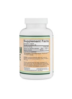 Double Wood Supplements Magnesium Glycinate 400mg - 180 Veggie Capsules  - Image 2