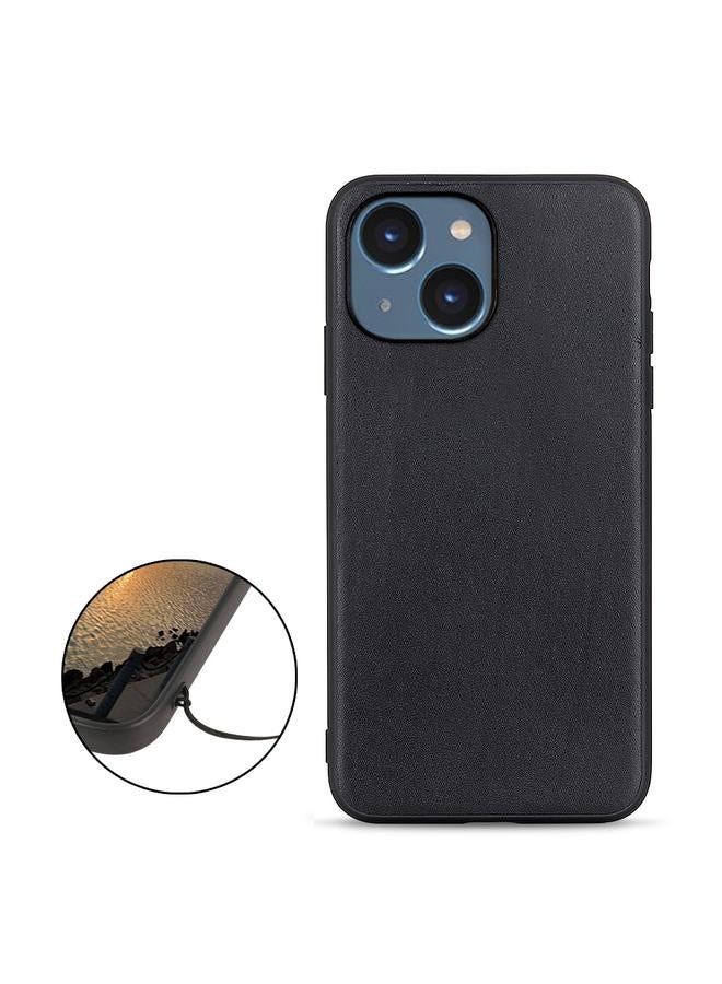 اس-توب جراب لهاتف iPhone 14 مصنوع من جلد الحمل الأصلي - Image 2