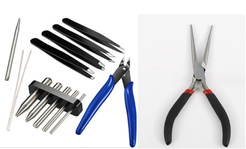 Metal Model Making Tools Toothless Flat Blade Etching Piece Pointed Nose Pliers/Styling Pliers Cutting Pliers Water Mouth Pliers - Image 1