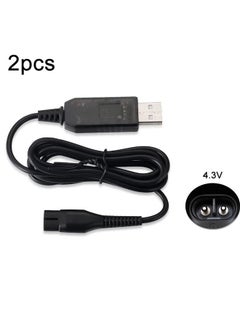 2pcs A00390 4.3V USB Charger Power Cord for PHILIPS Shaver RQ310 S510 YQ300 S100