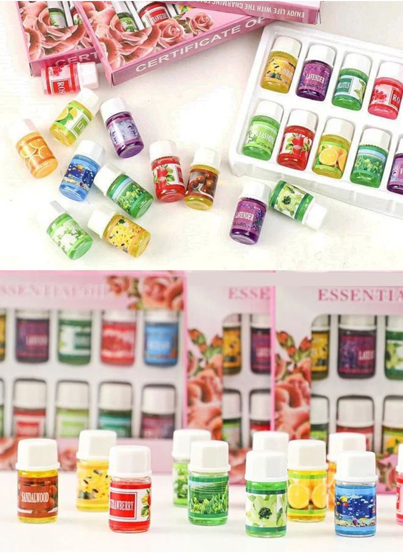 Generic - Pack Of 12 Humidifier Essential Oil Multi Scented Multicolor 3ml - Image 1