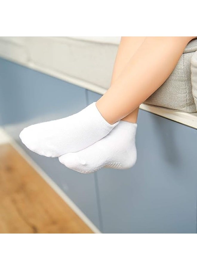 Generic 6 Pairs Of Cotton Non-Slip Striped Baby Socks for Boys Girls Socks White  - Image 4