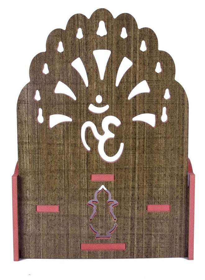 PRIMEFAIR Handmade Beautiful Wooden Temple/Puja Mandir/Wall Hanging and Table Top Home Art & Craft Engineered Wood Home Wall Temple (BROWN-395) - Image 3