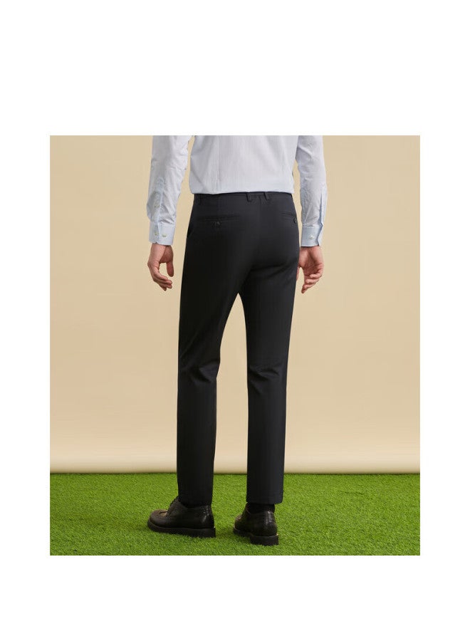 Satchi Men's Modal Business Casual Pants Cool Feeling Slim Fit Comfortable Thin Denim Jeans - Navy Blue 30 - Image 4