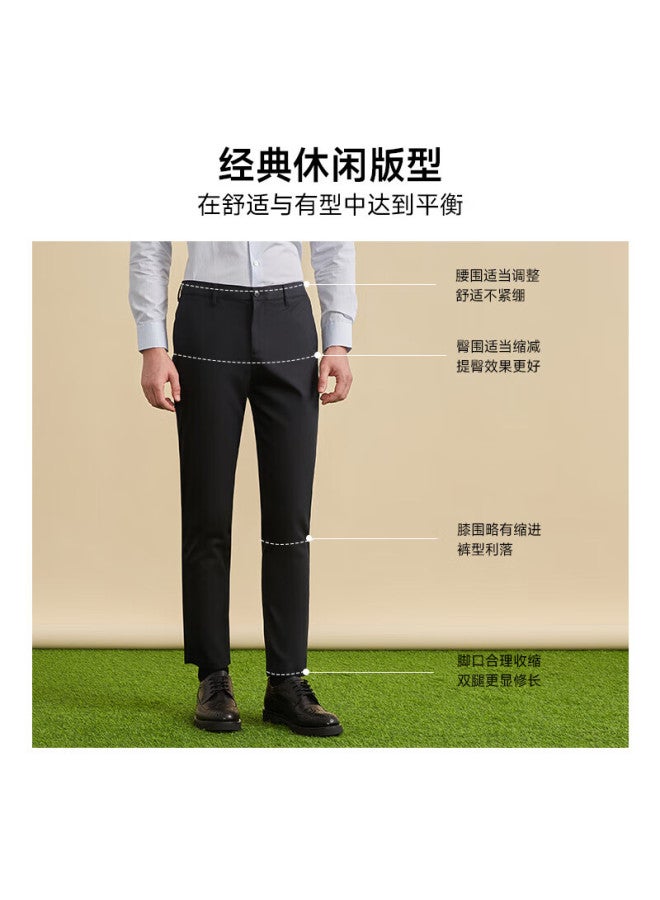 Satchi Men's Modal Business Casual Pants Cool Feeling Slim Fit Comfortable Thin Denim Jeans - Navy Blue 30 - Image 5