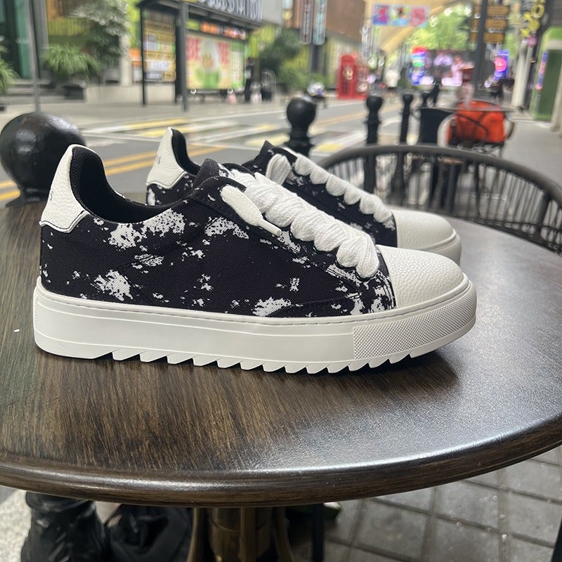 High Quality Numeris Men's Fashion Trendy Ripped Canvas Shoes Casual Couple Skate Shoes