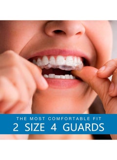 Chabeia 4 Pack Moldable Mouth Guards for Teeth Grinding – Night Guard for Clenching with Hygiene Case, Includes 2 Regular & 2 Heavy Duty Guards  - Image 3