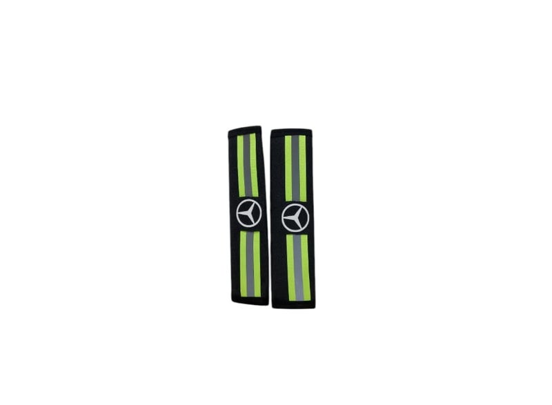 Two-piece safety belt cover suitable for all types of Mercedes phosphorescent cars