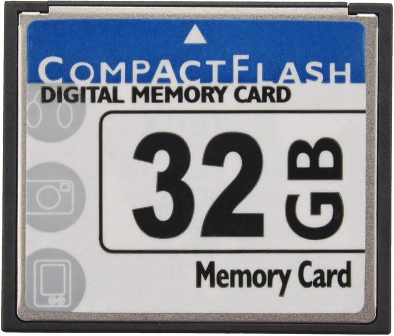 Professional 32GB Compact Flash Memory Card White Blue High Speed - Image 1