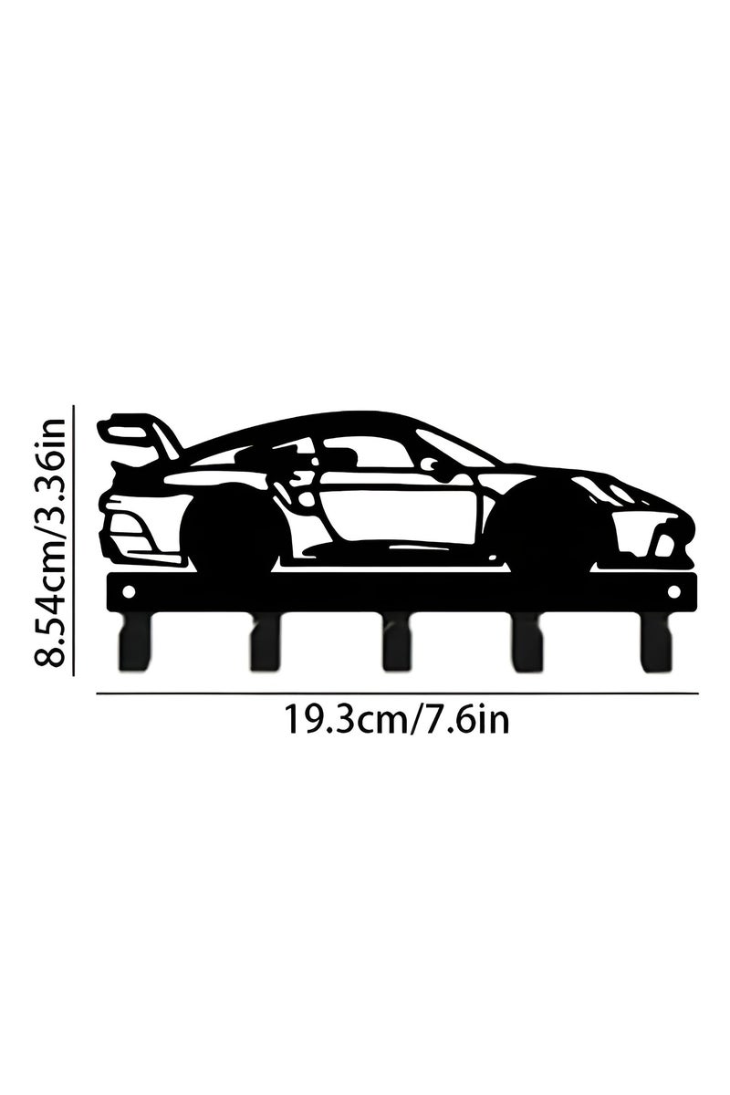 سوق الديكور حامل مفاتيح جداري لسيارة بورشه 911 جي تي 3 آر إس - منظم مفاتيح معدني فاخر بتصميم سيارة رياضية | حامل مفاتيح بخمسة أرقام | ديكور عصري للمنزل والمرآب | رف جداري بخطافات | هدية لعشاق السيارات | رف مفاتيح للمدخل، المكتب، غرفة النوم، كهف الرجل | علاقة مفاتيح أنيقة للسيارات | لوحة فنية جدارية لعشاق بورشه | تصميم فولاذي مقطوع بالليزر | إكسسوار سيارات فريد | حامل مفاتيح عملي للسيارة | لمسة نهائية سوداء غير لامعة | لعشاق بورشه من الرجال والأولاد والبنات | حل متين لتخزين مفاتيح بورشه جي تي 3 | ديكور مستوحى من رياضة السيارات | الكمية محدودة - Image 4