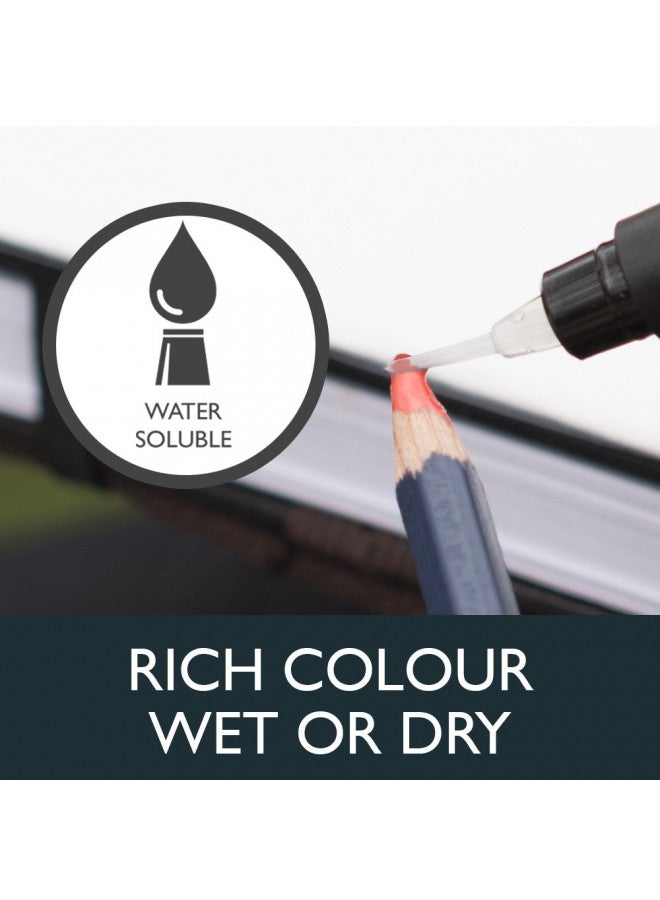 Derwent Colored Pencils, WaterColour, Water Color Pencils, Drawing, Art, Wooden Box, 48 Count (0700758) - Image 3