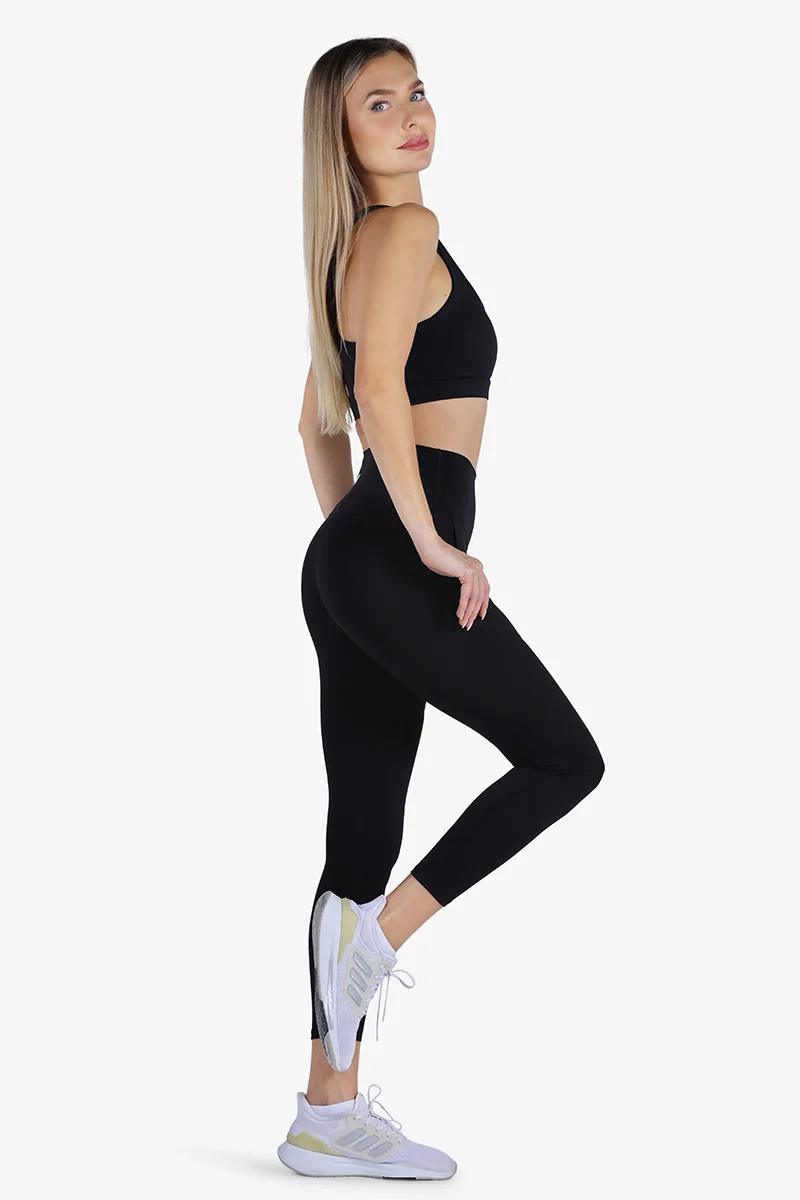 ياسيكو YesEco Women’s Black Y-Back Sports Bra – High Support Padded Activewear for Yoga, Running, Gym, and Daily Use | Eco-Friendly Fabric: 75% Recycled Nylon, 25% Spandex | Bra Only