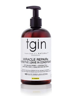Tgin Thank Good It's Natural T-Gen Miracle Repairx Protective Conditioner - Biotin - Black Castor Oil - Paraben Free - Protectant - Curls - Waves - Repair - Restore - 13 oz.  - Image 1