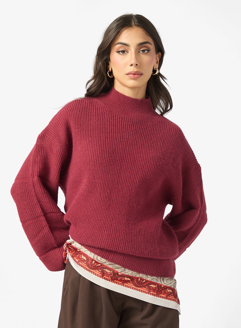 ELLA High Neck Sweater - Image 1