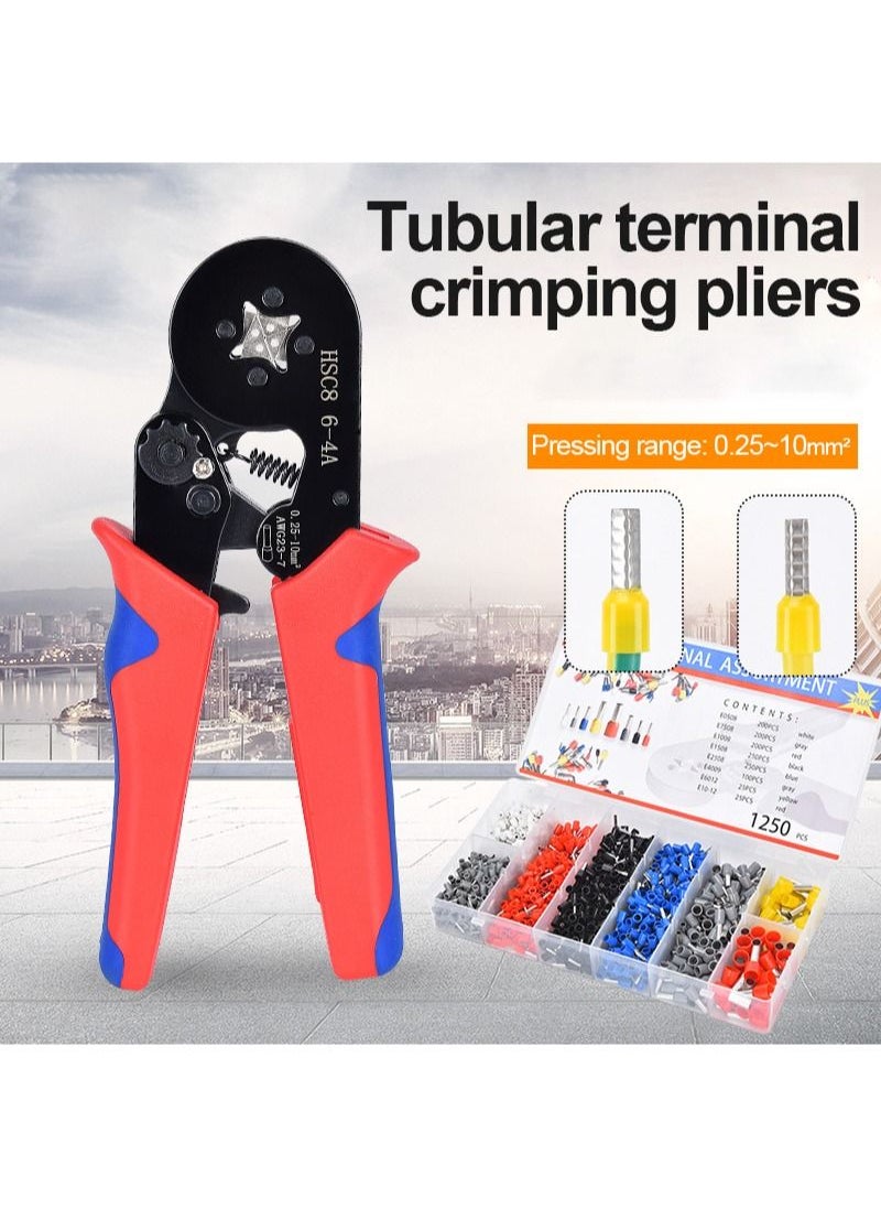 Sharpdo 1250-Pieces Ferrule Clip Set With Crimper Plier 0.25-10mm²  - Image 2