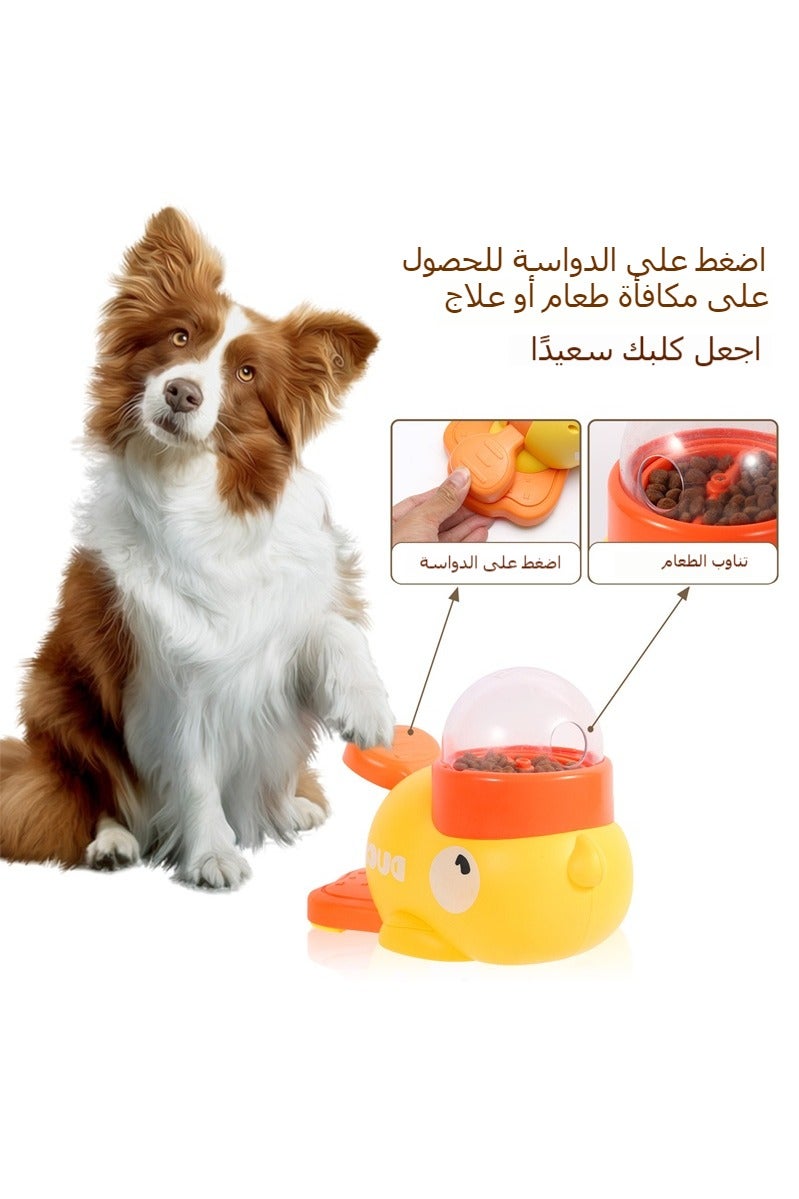 2-in-1 Interactive Dog Slow Feeder Puzzle Toy Durable Duck Shaped Design for Small Medium Dogs Promotes IQ Training Reduces Bloating Anti Gulping Fun Mealtime Feeding Solution - Image 2