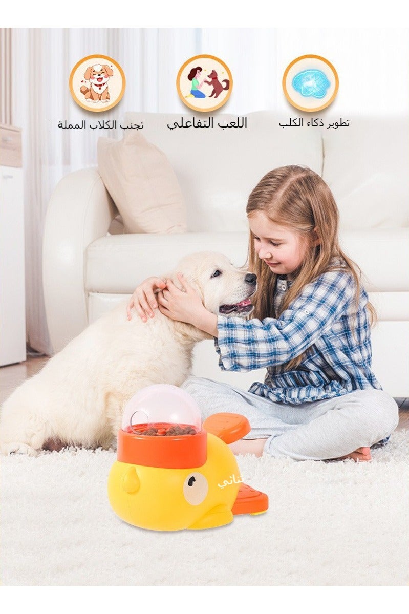 2-in-1 Interactive Dog Slow Feeder Puzzle Toy Durable Duck Shaped Design for Small Medium Dogs Promotes IQ Training Reduces Bloating Anti Gulping Fun Mealtime Feeding Solution - Image 4